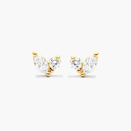 Aurielle Marquise Crystal Stud Earrings