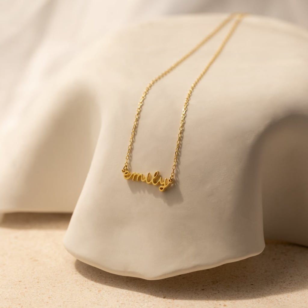 Personalized Name Necklace • Delicate Layering Necklace • Dainty Name Charm Jewelry • Birthday Gift for Her