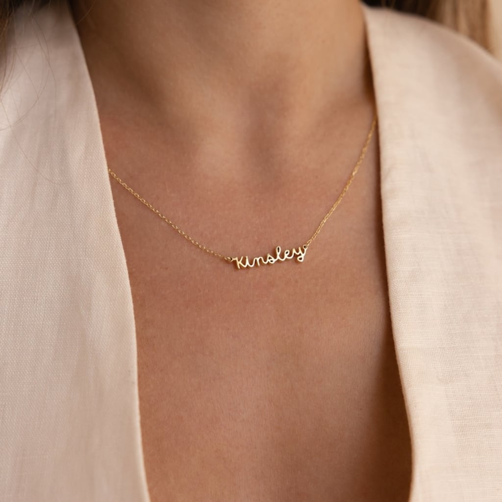 Personalized Name Necklace • Delicate Layering Necklace • Dainty Name Charm Jewelry • Birthday Gift for Her