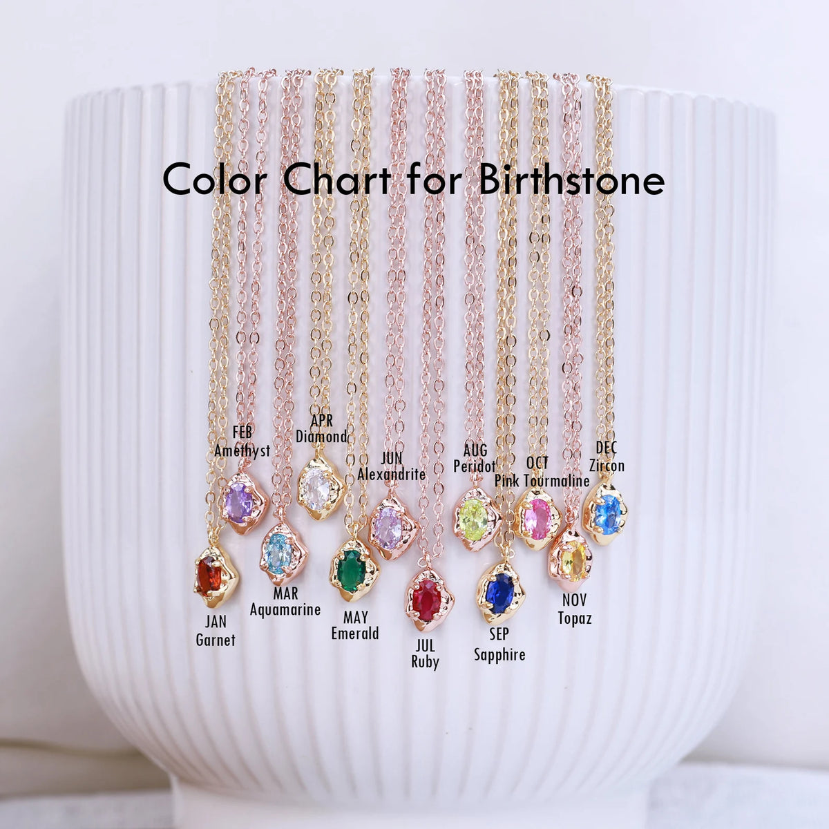 Initial Tag Necklace with Birthstone, Custom Engraved Letter Pendant Necklace, Dainty Tag Charm Necklace,Birthday Gifts, Bridesmaid Gift