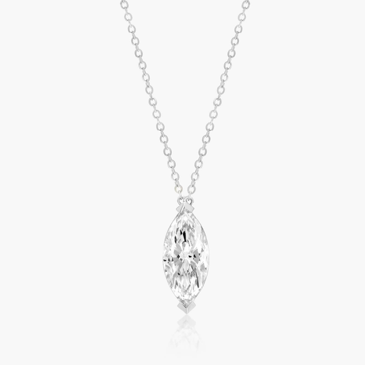 Marquise Crystal Pendant Necklace