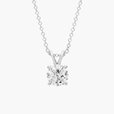 Lumiere Solitaire Pendant Necklace