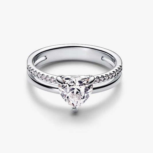 Double Band Heart Ring