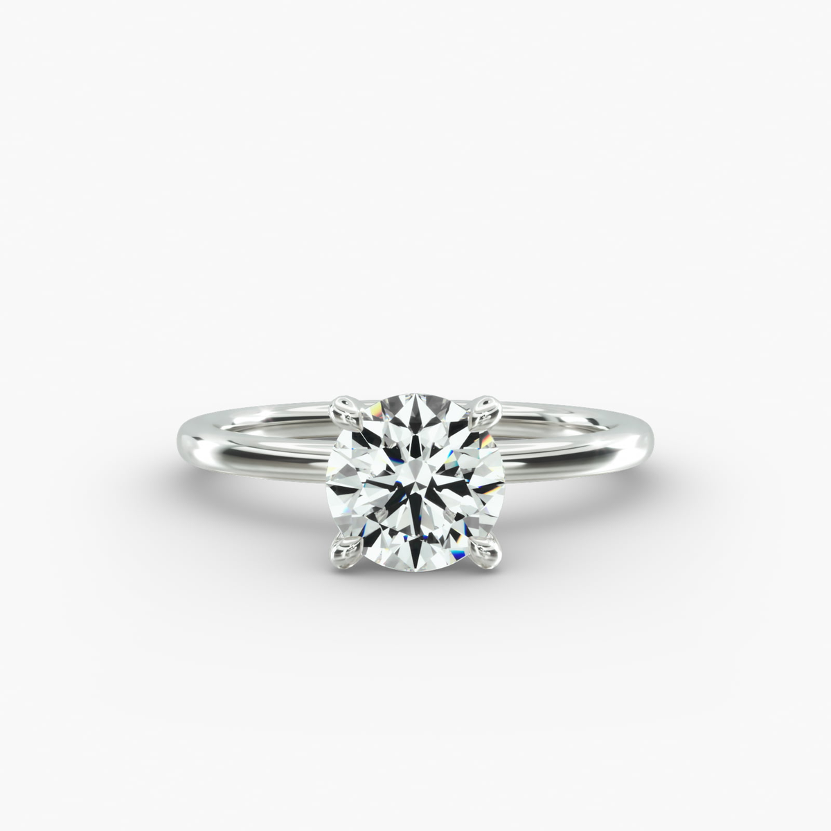 Aurora Solitaire Diamond Ring